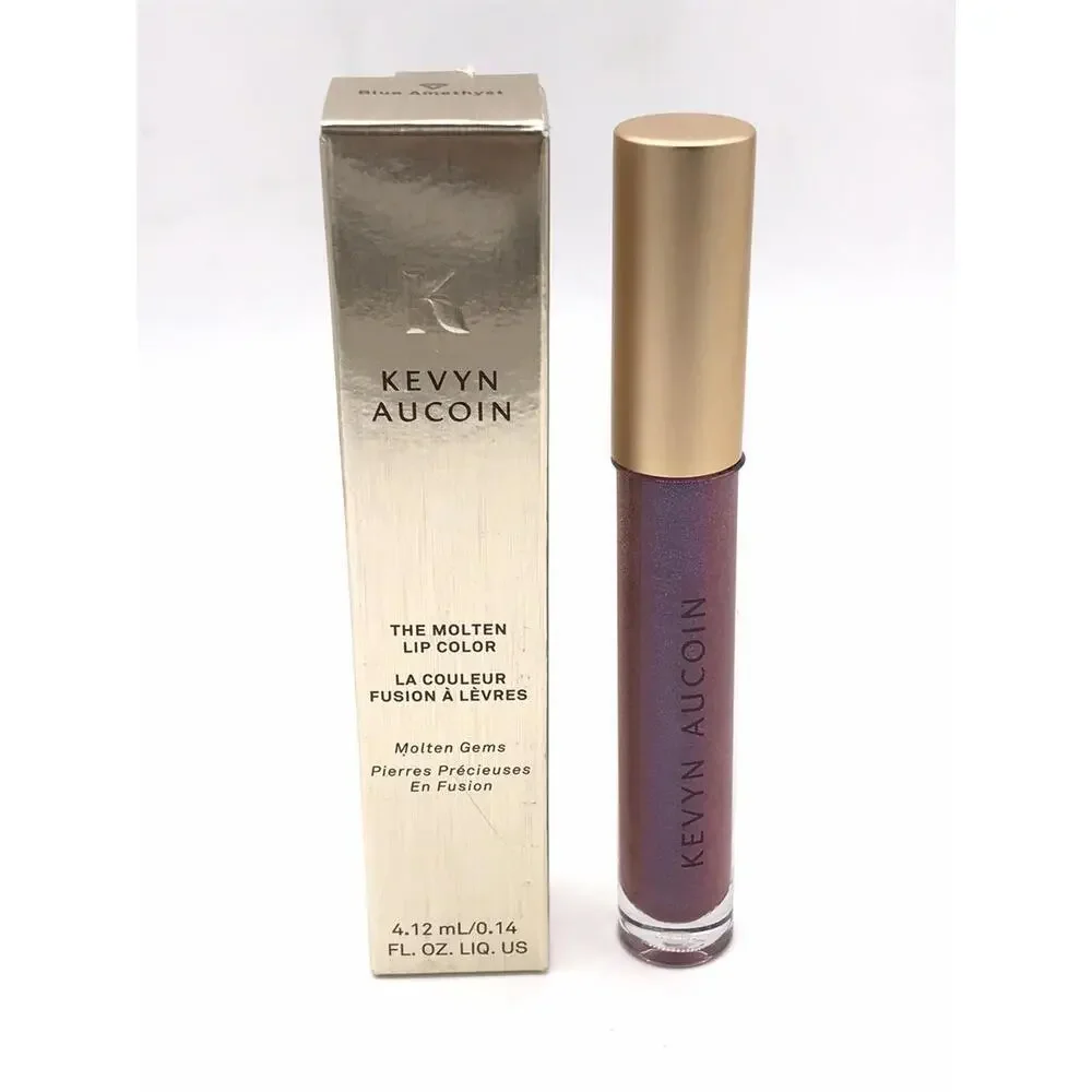 KEVYN‎ AUCOIN The Molten Lip Color Gloss Blue Amethyst 0.14oz Full Size New
